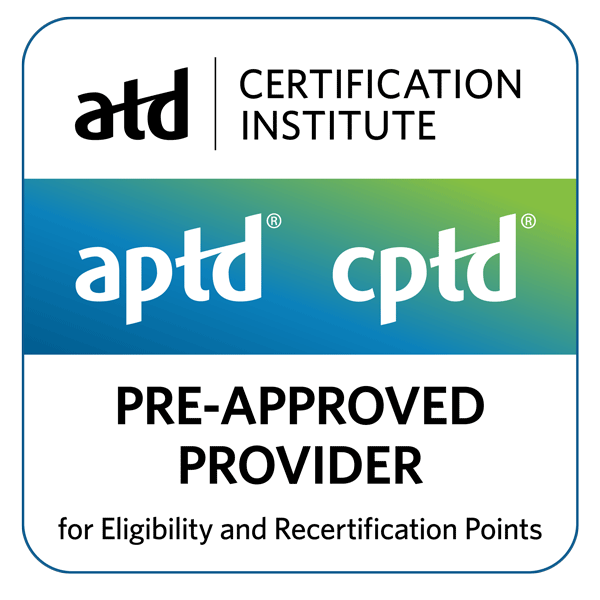 ATD CI Preapproved Education Provider badge