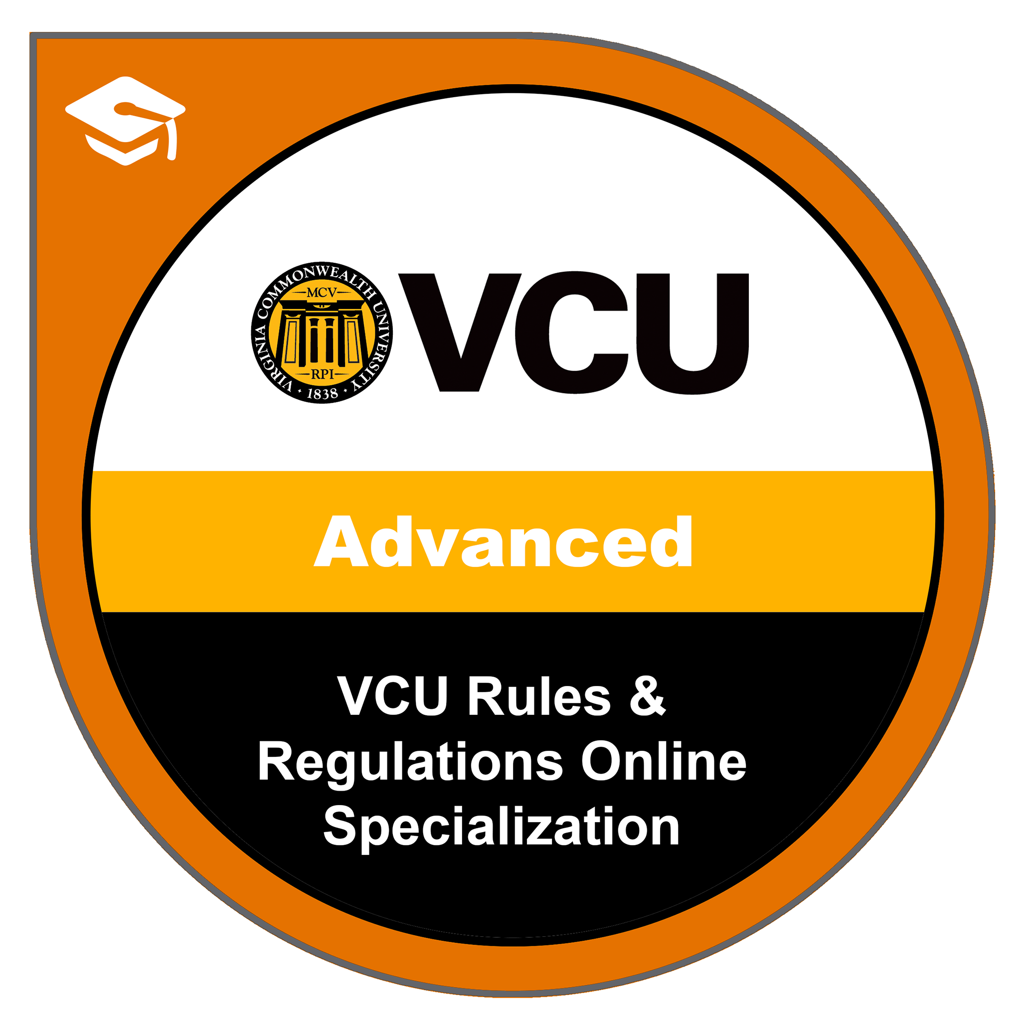 VCU Rules & Regulations Online Specialization - Credly