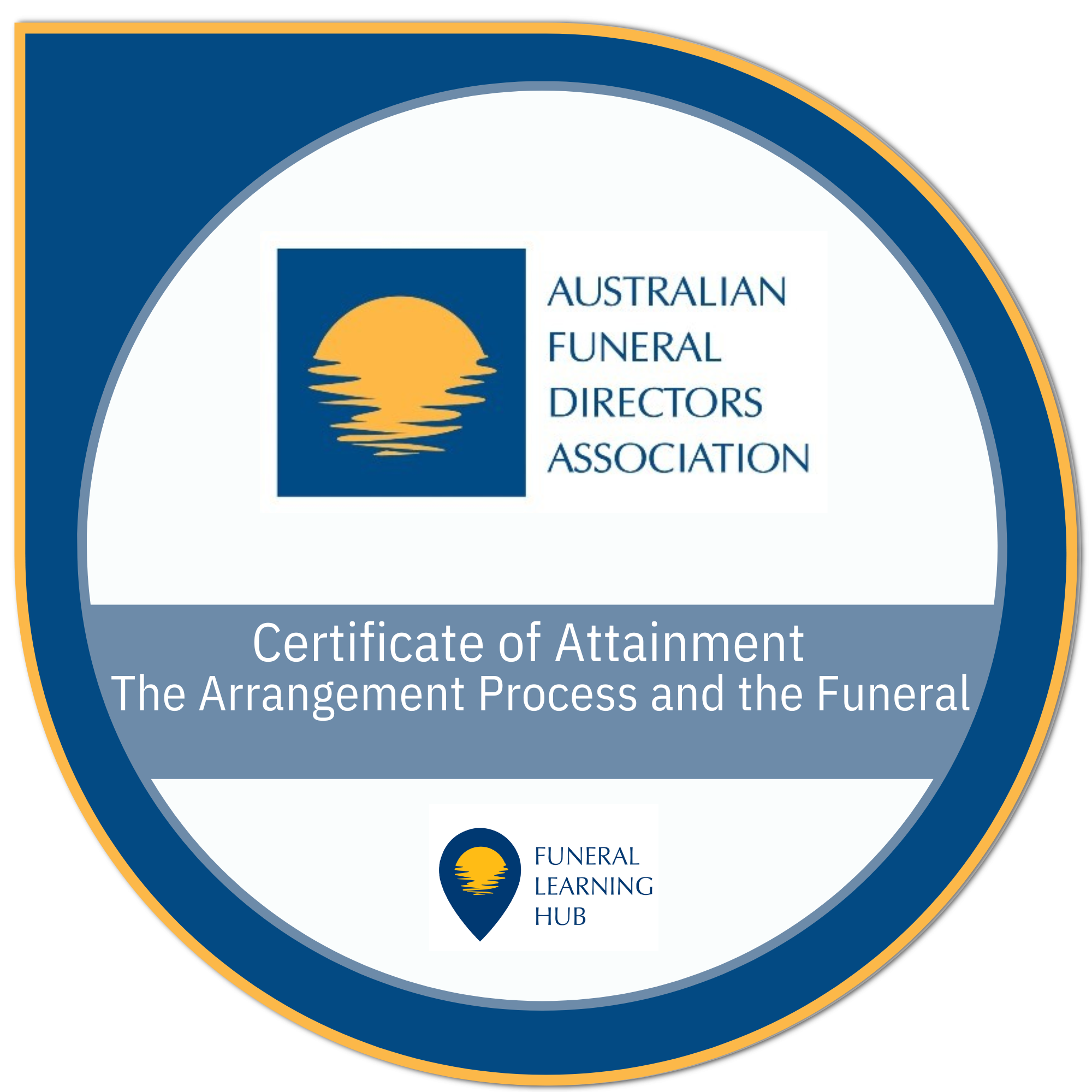 Certificate of Attainment The Arrangement Process and the Funeral Certificate of Attainment The Arrangement Process and the Funeral