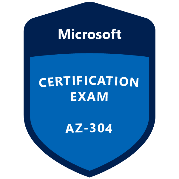 AZ-304 exam badge
