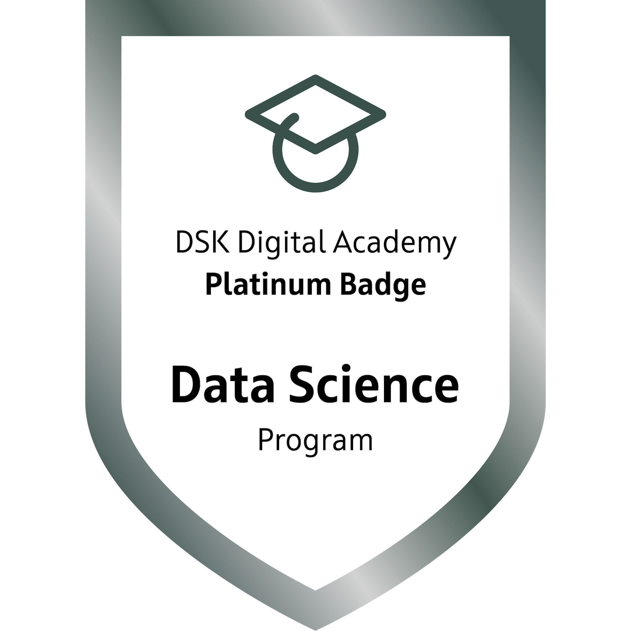 DSK Digital Academy Platinum Badge Data Science Program Credly