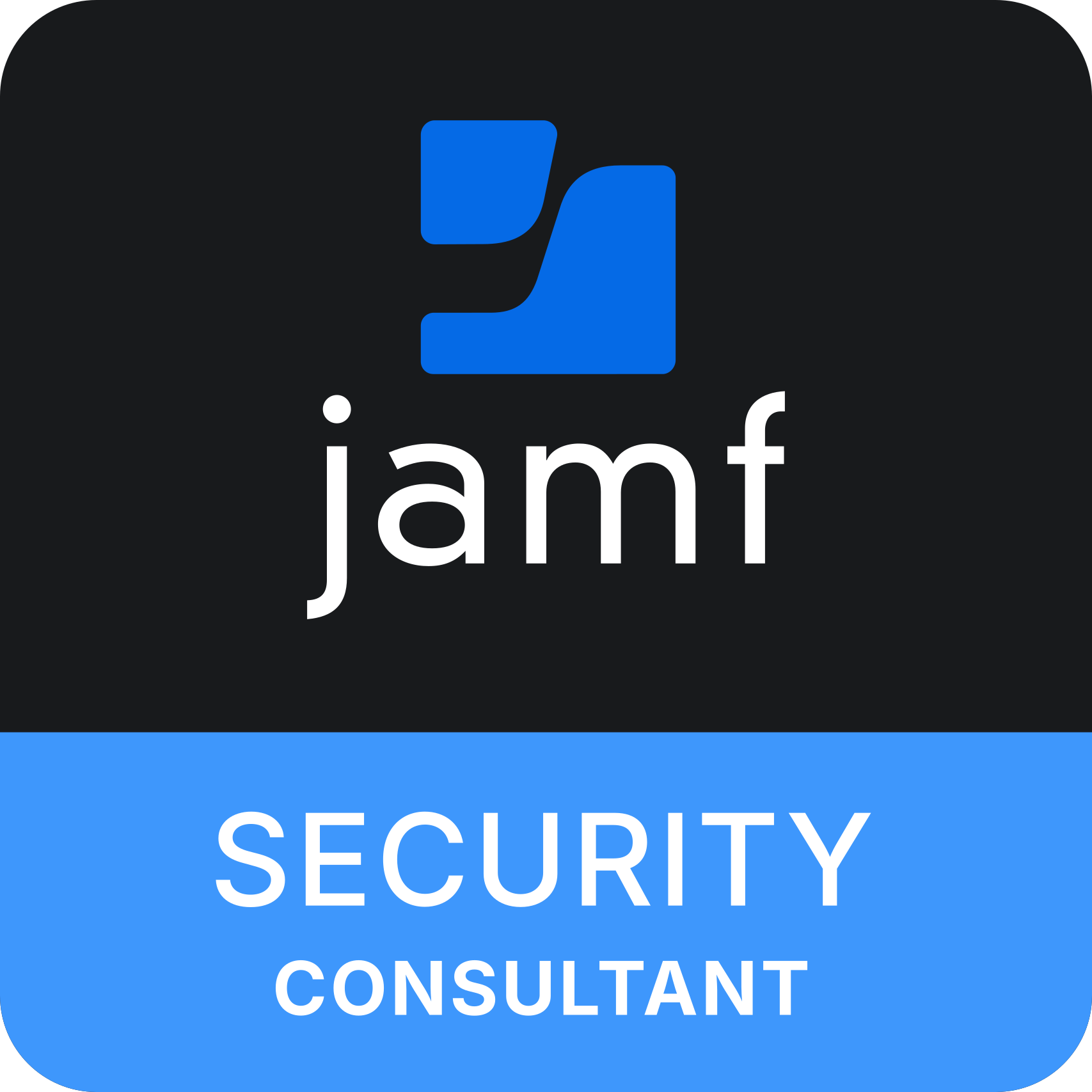 Jamf 顧問與安全 Security Consultant 認證徽章