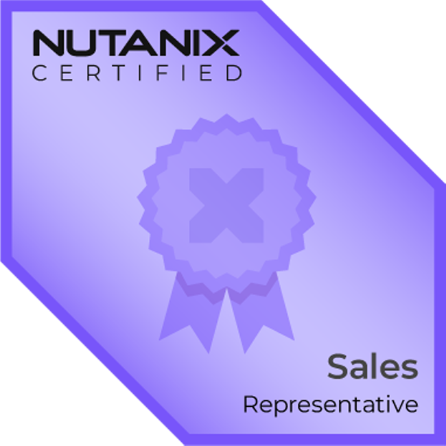 Badge : Nutanix Certified Sales Representative