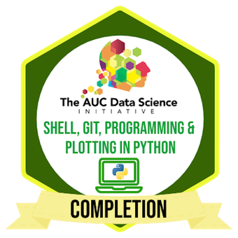 Shell, Git, Programming & Plotting in Python - Credly