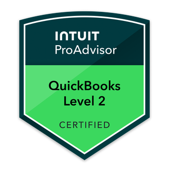 Intuit QuickBooks Certification Level 2 badge