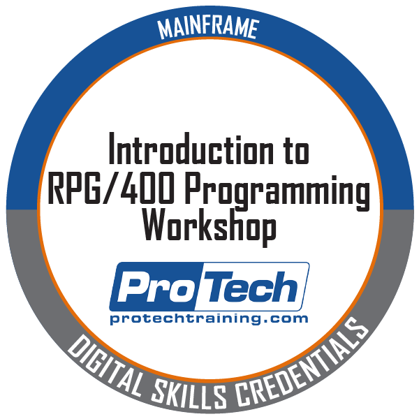 Introduction to RPG/400 Programming Workshop - Credly