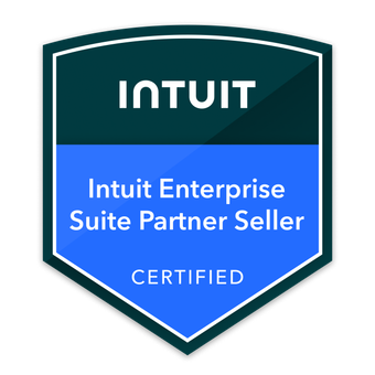 Intuit Enterprise Suite Partner Seller Certification badge issued to Devon Hinds
