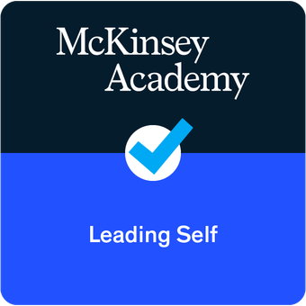 Leading Self badge, issued by McKinsey & Company, verified on Credly