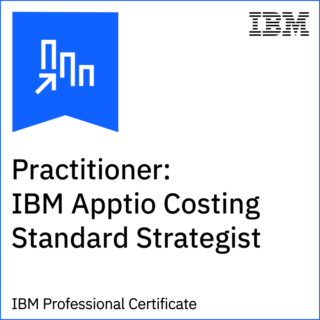Practitioner: IBM Apptio Costing Standard Strategist