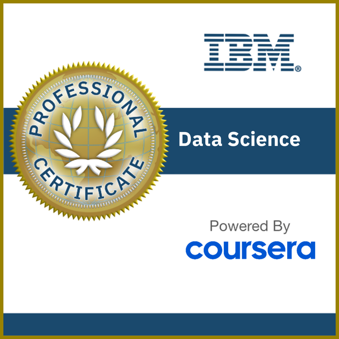 IBM Data Science Professional Certificate badge