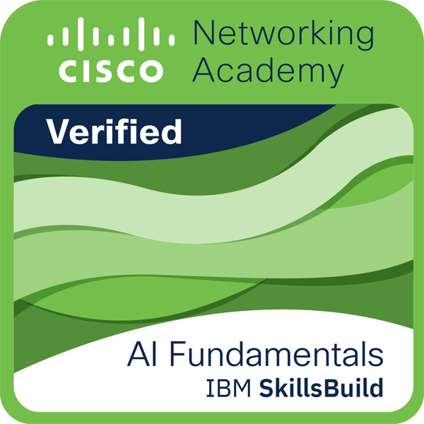 Badges Credly AI Fundamentals Cisco