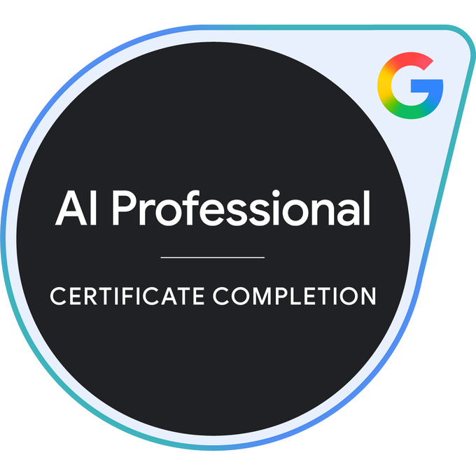 Google AI Professional Certificate