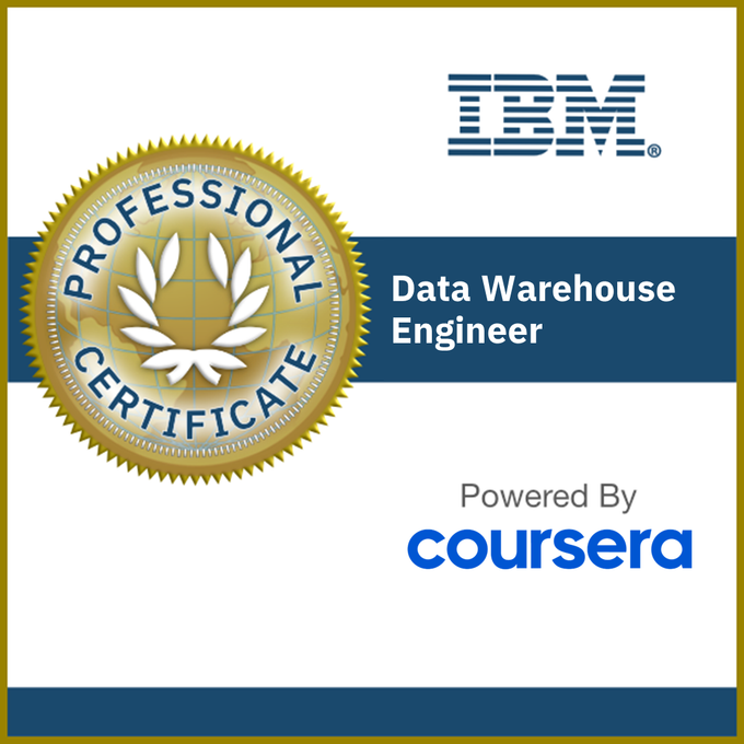 IBM Data Warehouse Engineer Professional Certificate