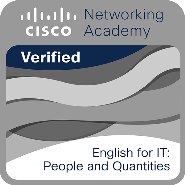 English for IT: People and Quantities badge