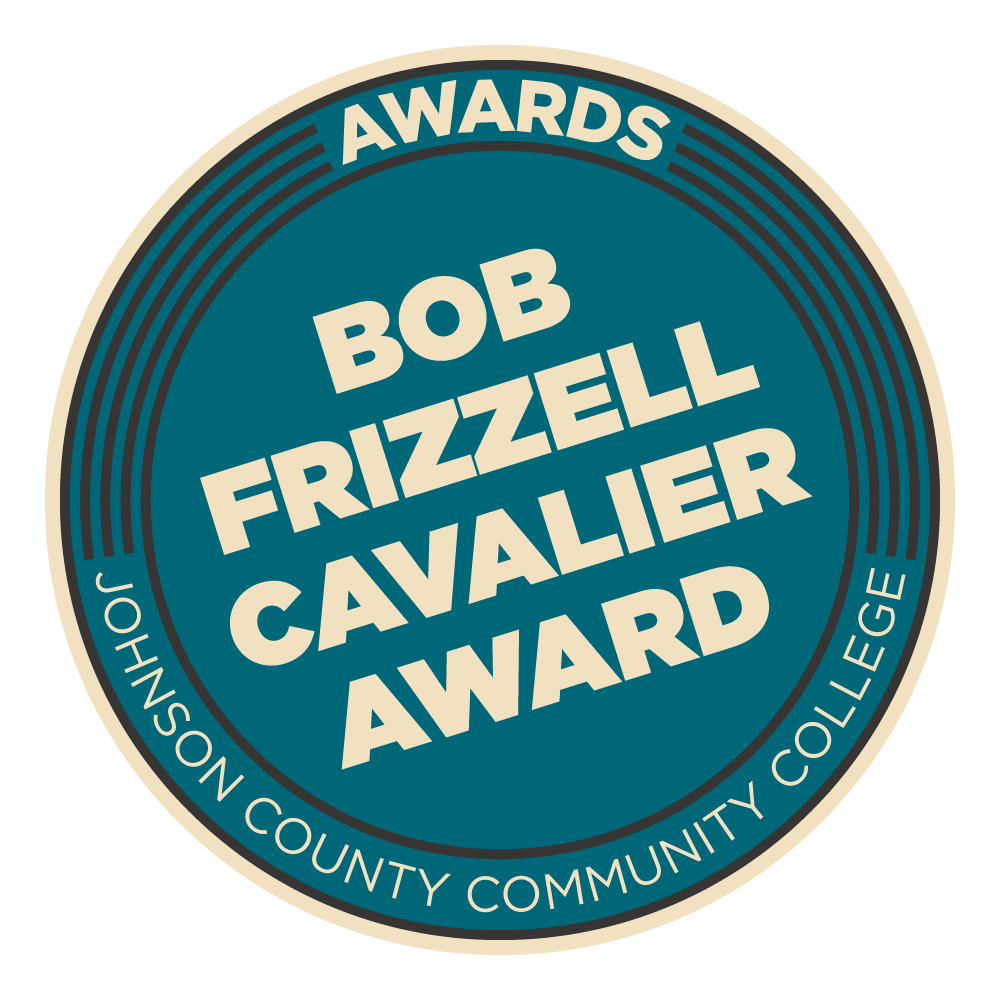 Bob Frizzell Cavalier Award badge image. Validation. Intermediate level. Issued by Johnson County Community College