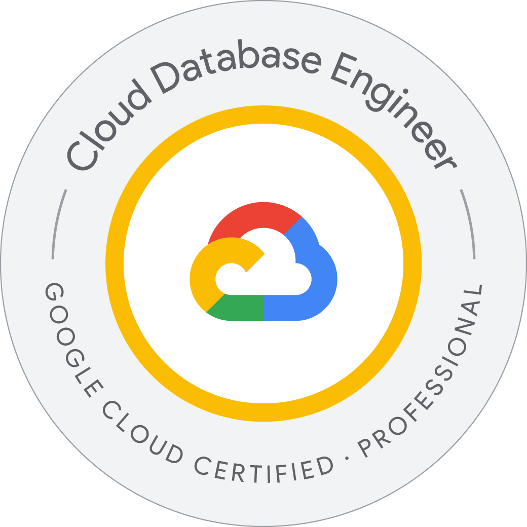 Professional Cloud Database Engineer badge