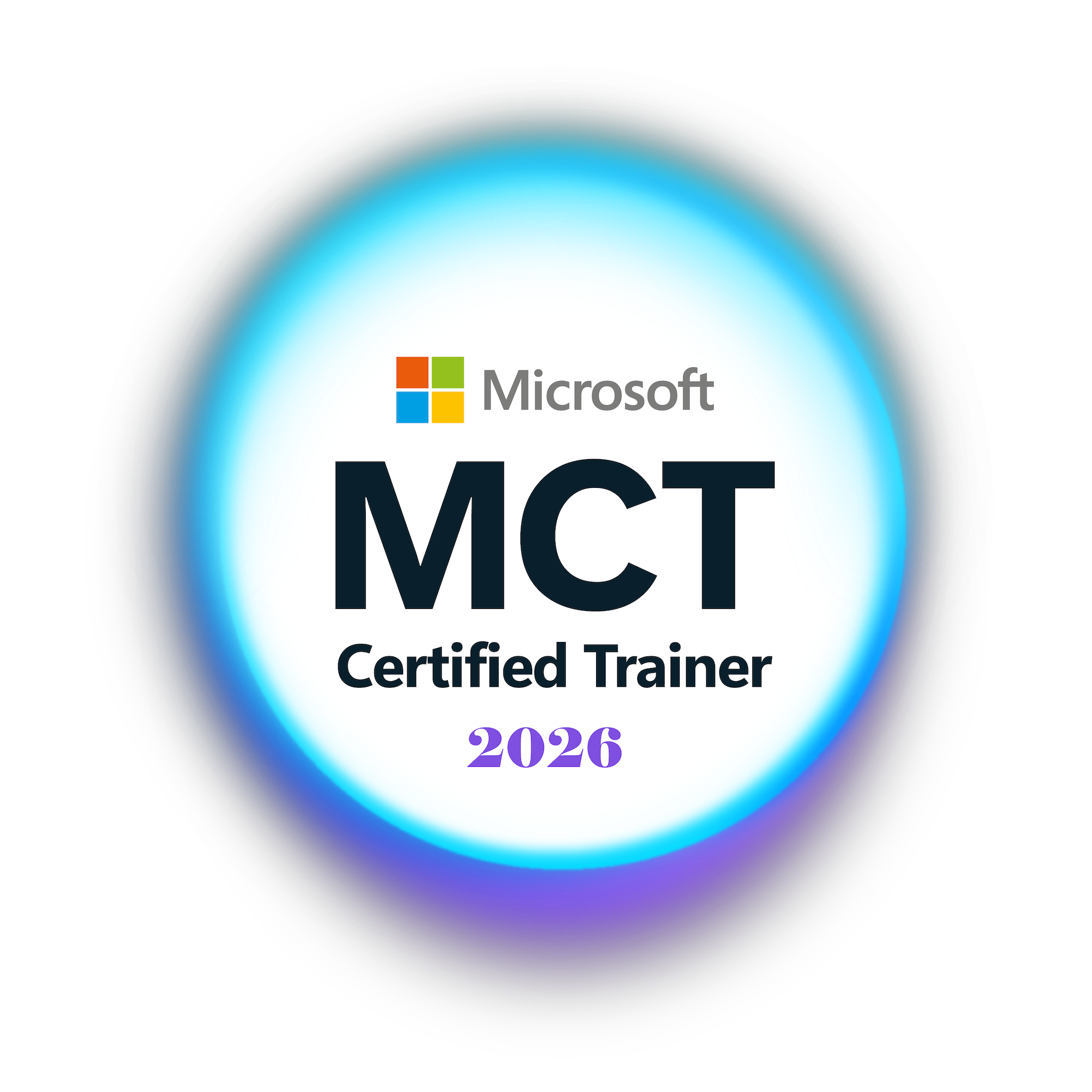 Microsoft Certified Trainer (MCT) Credly badge