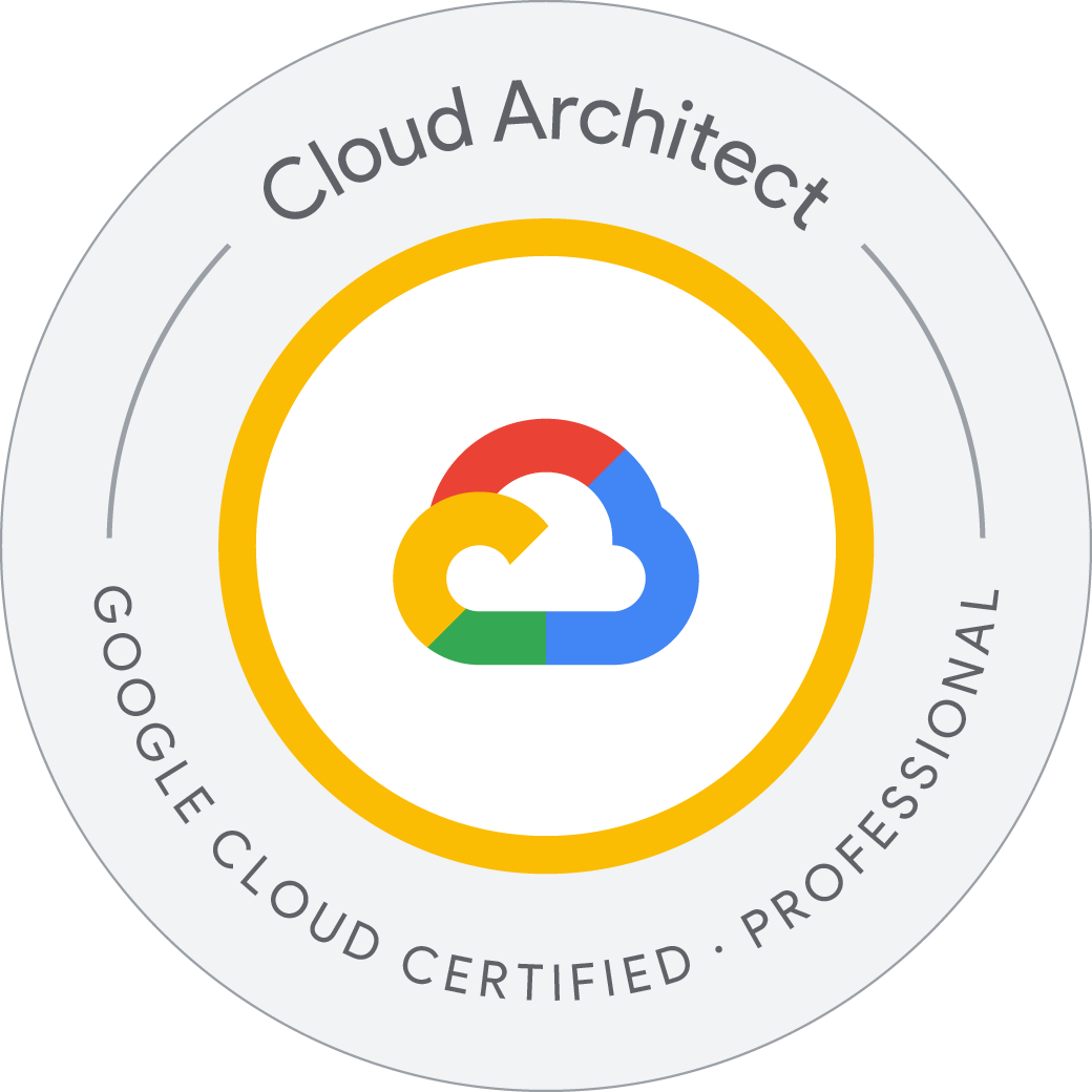 Professional Cloud Architect badge