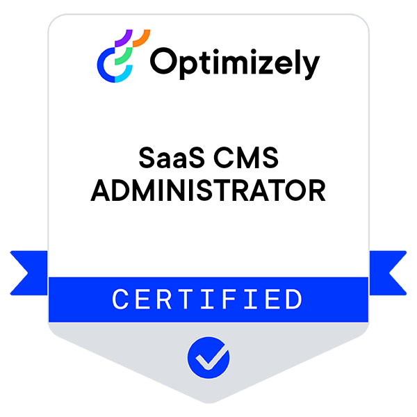 Optimizely SaaS CMS Certified Administrator
