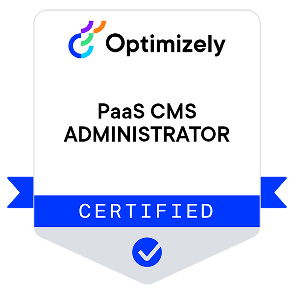 Optimizely PaaS CMS Certified Administrator