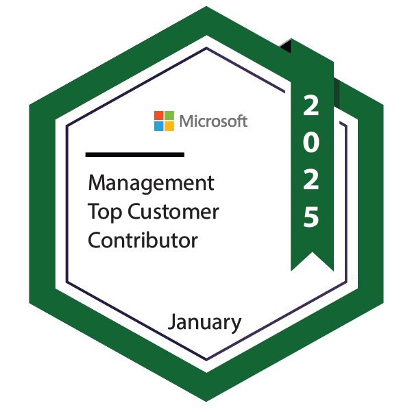 Management Top Customer Contributor | January 2025