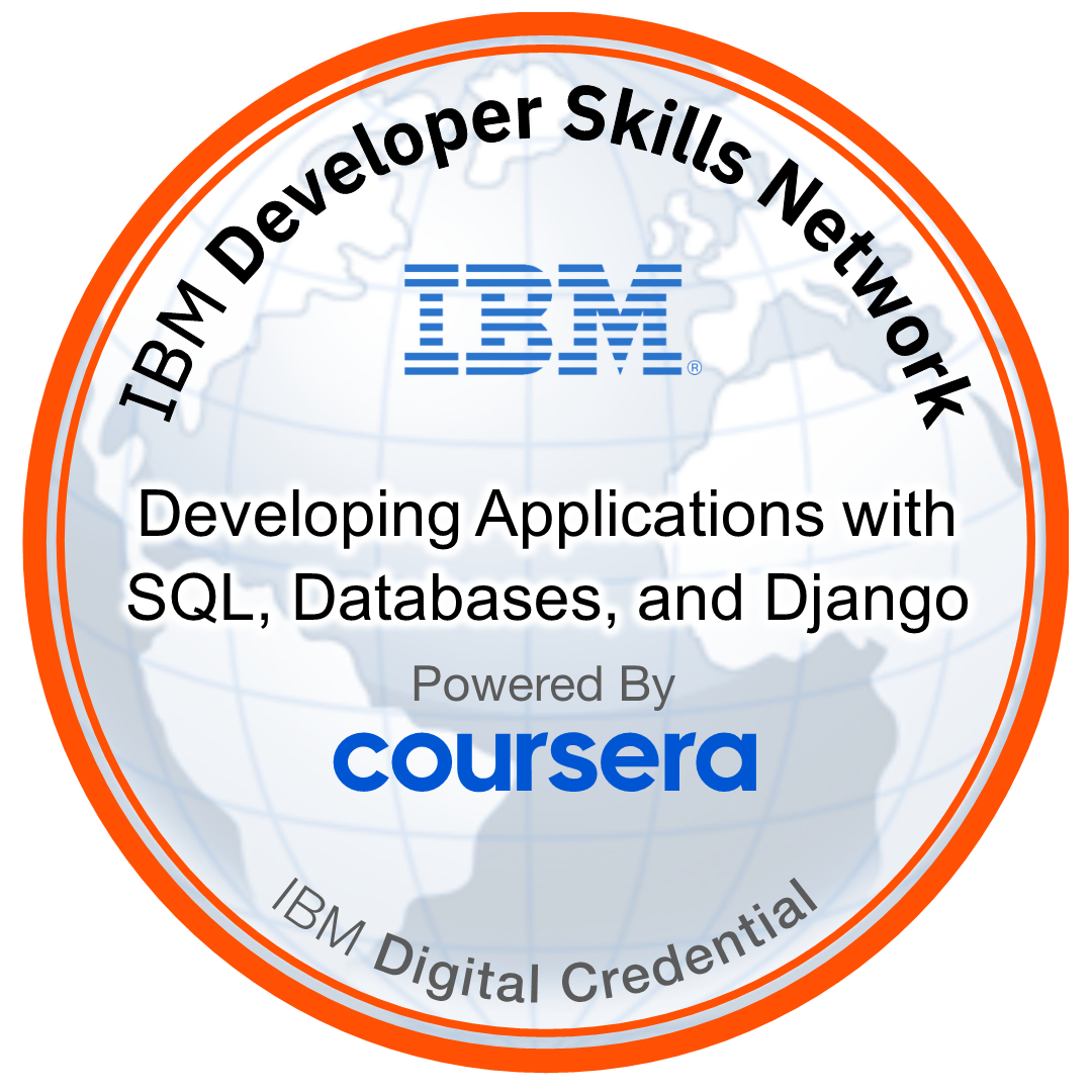 Developing Applications with SQL, Databases, and Django
