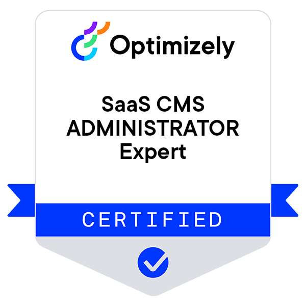Optimizely SaaS CMS Certified Expert Administrator